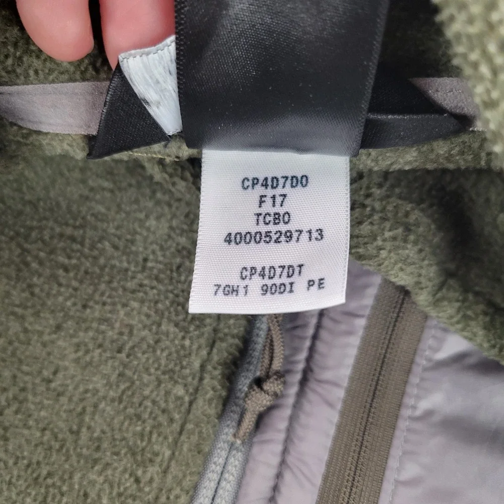 The North Face Fleece Jacket Mens XXL Olive Green Full Zip Fleece CP4D7D0